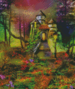 Forest Castle Diamond Painting