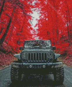 Black Jeep Diamond Painting