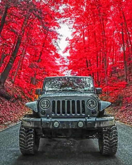 Black Jeep Diamond Painting