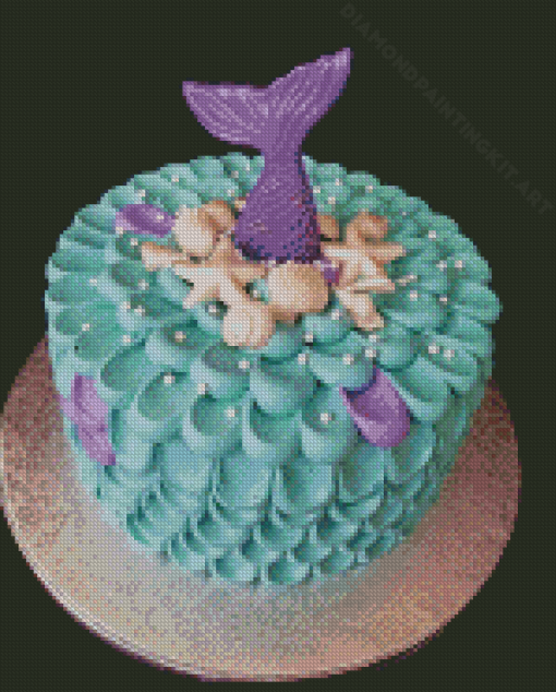 Mermaid Cake Diamond Painting