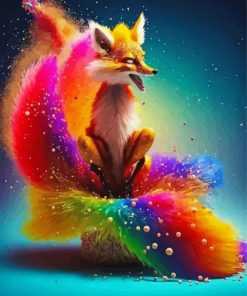 Colorful Fox Diamond Painting