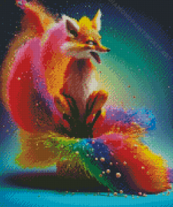 Colorful Fox Diamond Painting