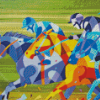 Cubism Horses Diamond Painting