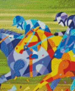 Cubism Horses Diamond Painting