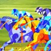 Cubism Horses Diamond Painting