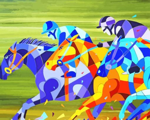 Cubism Horses Diamond Painting