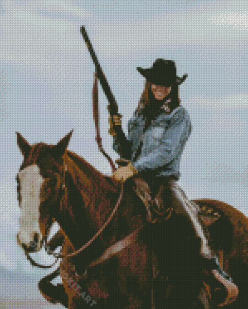 Cowgirl With Horse Diamond Painting