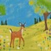 Cute Deer Diamond Painting