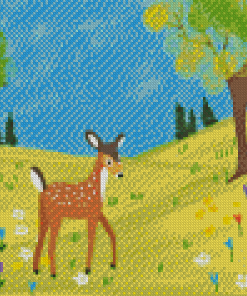 Cute Deer Diamond Painting