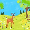 Cute Deer Diamond Painting