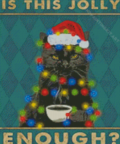 Xmas Cat Diamond Painting