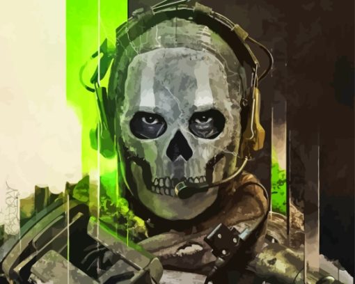 Ghost Modern Warfare Diamond Painting