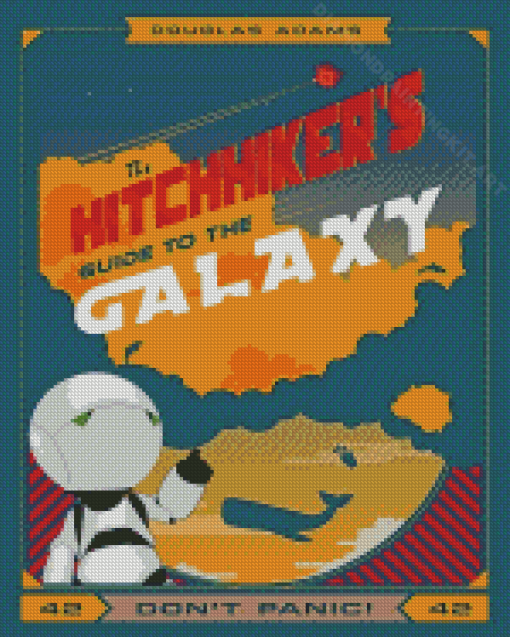 Hitchhikers Guide To The Galaxy Diamond Painting