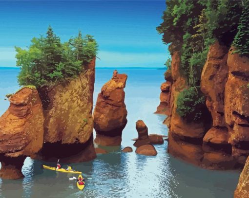 Hopewell Rocks Diamond Painting