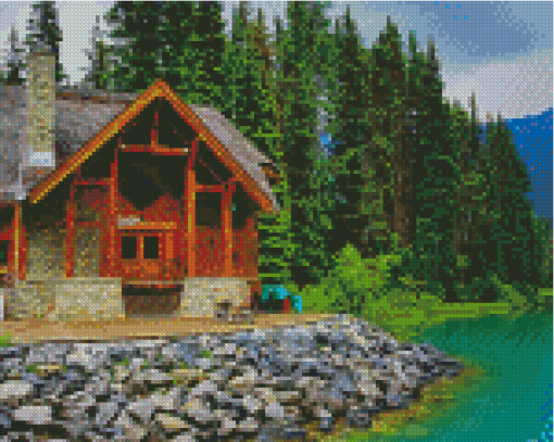 Log Cabin Diamond Painting