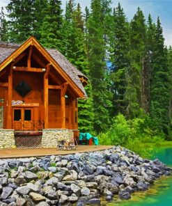 Log Cabin Diamond Painting