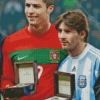 Messi And Ronaldo Diamond Painting