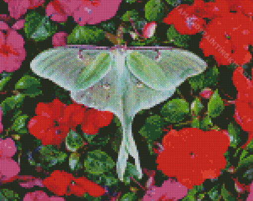 Moon Moth Diamond Painting