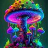 Neon Mushroom Diamond Painting