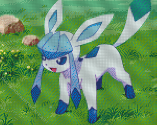 Pokemon Glaceon Diamond Painting