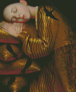 Sleepy Girl Diamond Painting