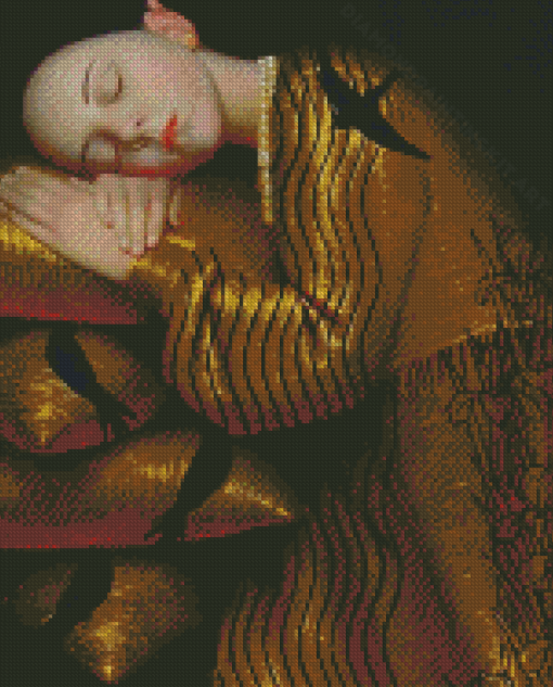 Sleepy Girl Diamond Painting