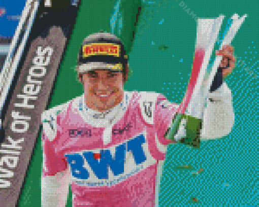 Lance Stroll Diamond Painting