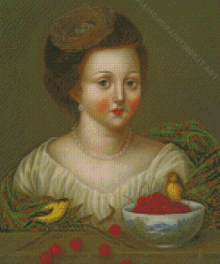 Woman And Birds Diamond Painting