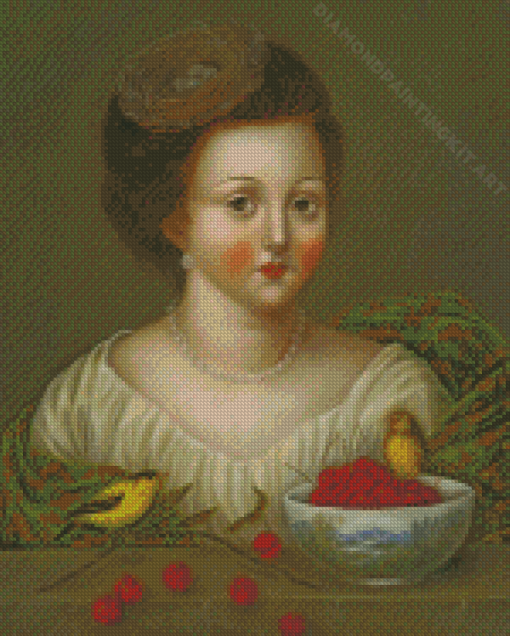 Woman And Birds Diamond Painting