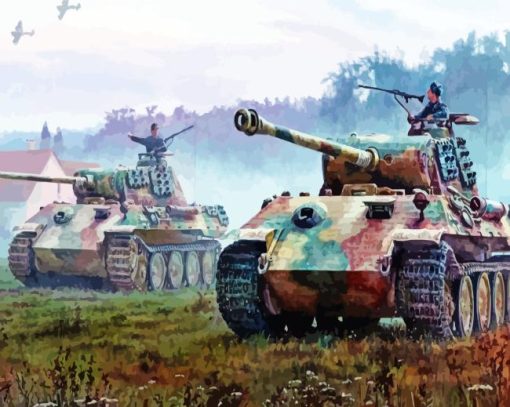 Panzer Attack Diamond Painting