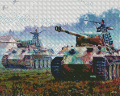 Panzer Attack Diamond Painting