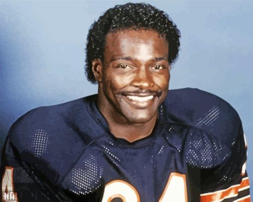 Aesthetic Walter Payton Diamond Painting