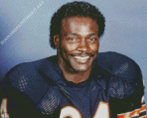 Aesthetic Walter Payton Diamond Painting