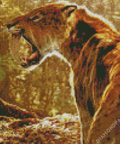 Saber Toothed Cat Diamond Painting