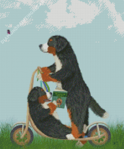 Bernese Dogs Diamond Painting