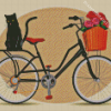 Cat On Bike Diamond Painting