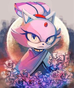 Blaze The Cat Diamond Painting