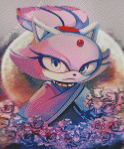 Blaze The Cat Diamond Painting