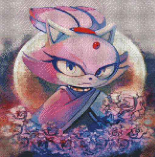 Blaze The Cat Diamond Painting