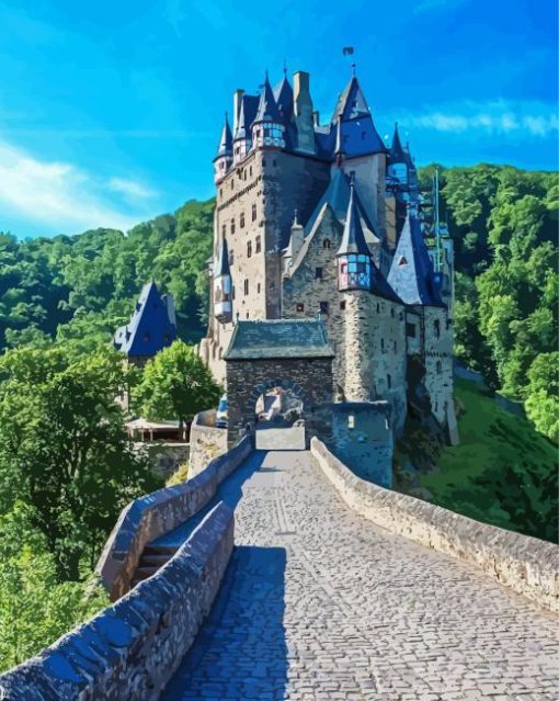 Burg Eltz Castle Diamond Painting