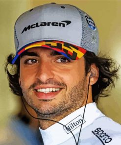 Carlos Sainz Jr Diamond Painting