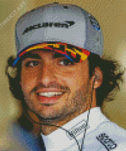 Carlos Sainz Jr Diamond Painting