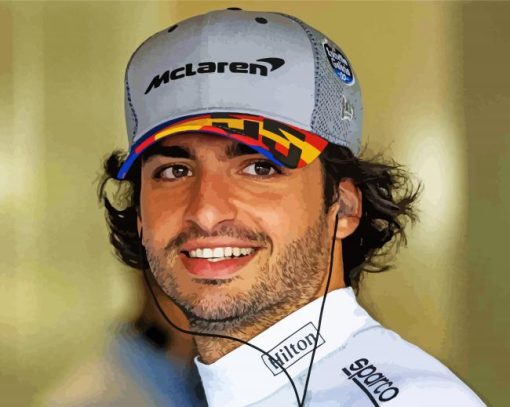 Carlos Sainz Jr Diamond Painting