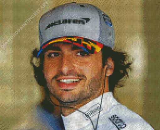 Carlos Sainz Jr Diamond Painting