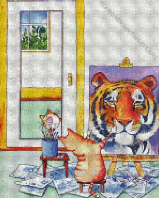 Cat Painting Diamond Painting