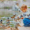 Feeding Geese Diamond Painting