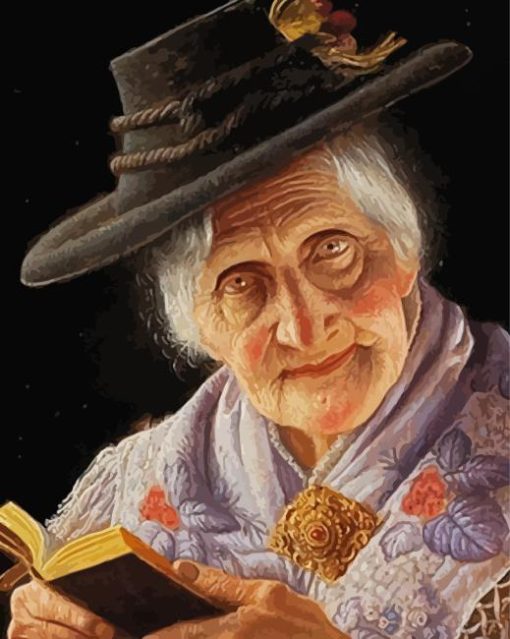 Old Woman Diamond Painting