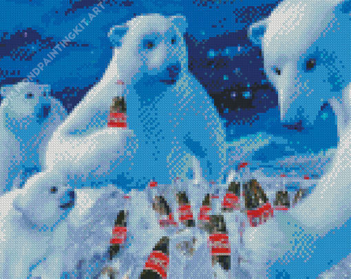 Coca Cola Bears Diamond Painting