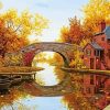 Autumn Bridge Diamond Painting