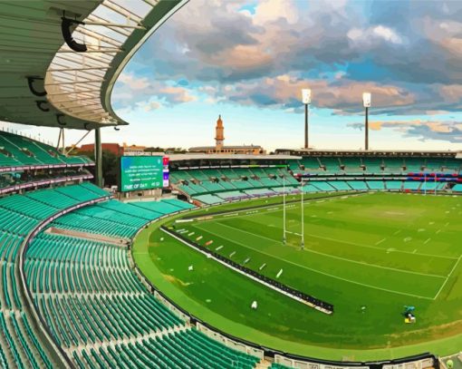 Cricket Stadium Diamond Painting